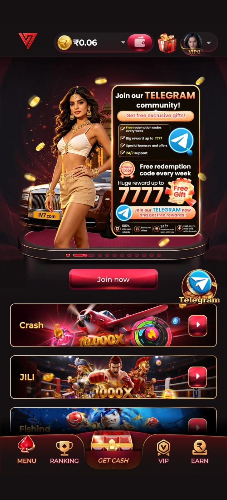 IV7 Game APK download screen showing the latest version with fast registration, secure login, smooth gameplay, and Android compatibility in 2026.